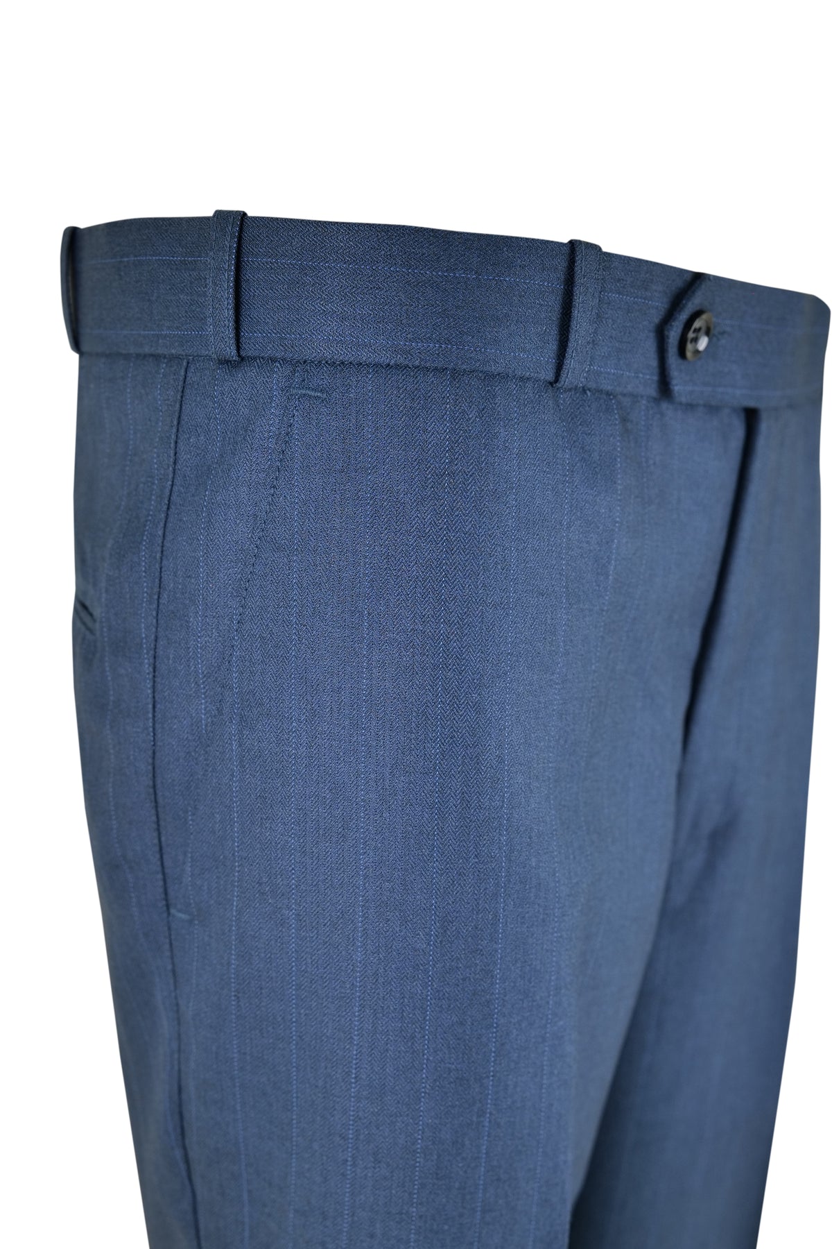 Steel Blue Pinstripe Suit / ANL66-25SUIT / COL# AF - BLUE