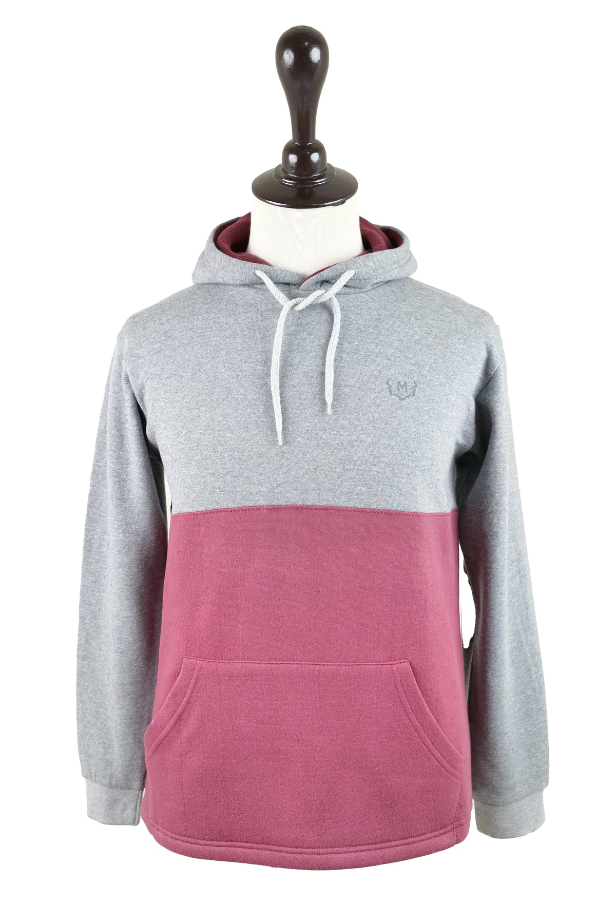 Sweathoodie - Dark Grey / Maroon