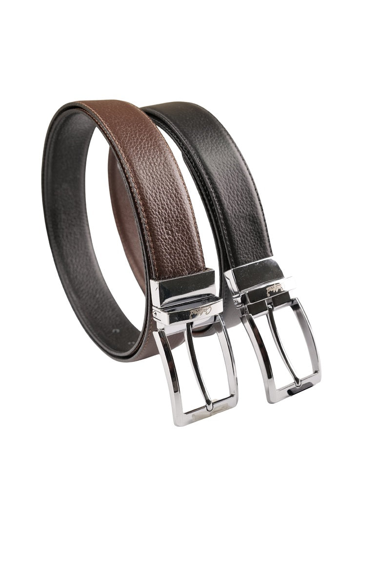 Reversible Leather Belt / Black FGTEX-26
