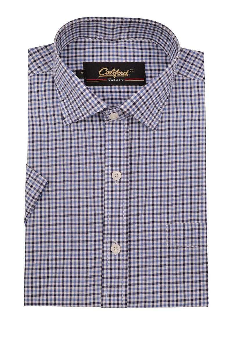 Blue & Navy Gingham