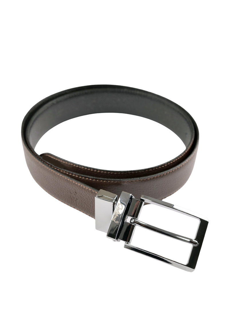 Reversible Leather Belt / Brown FGTEX-26