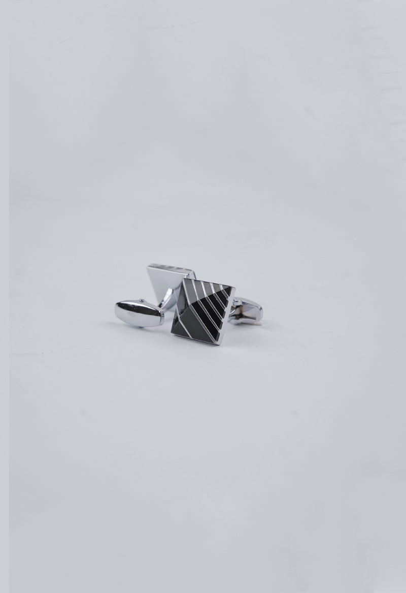 Graphite Chevron Cufflinks