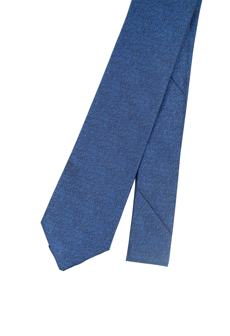 Textured Slate Blue Necktie & Pocket Square Set