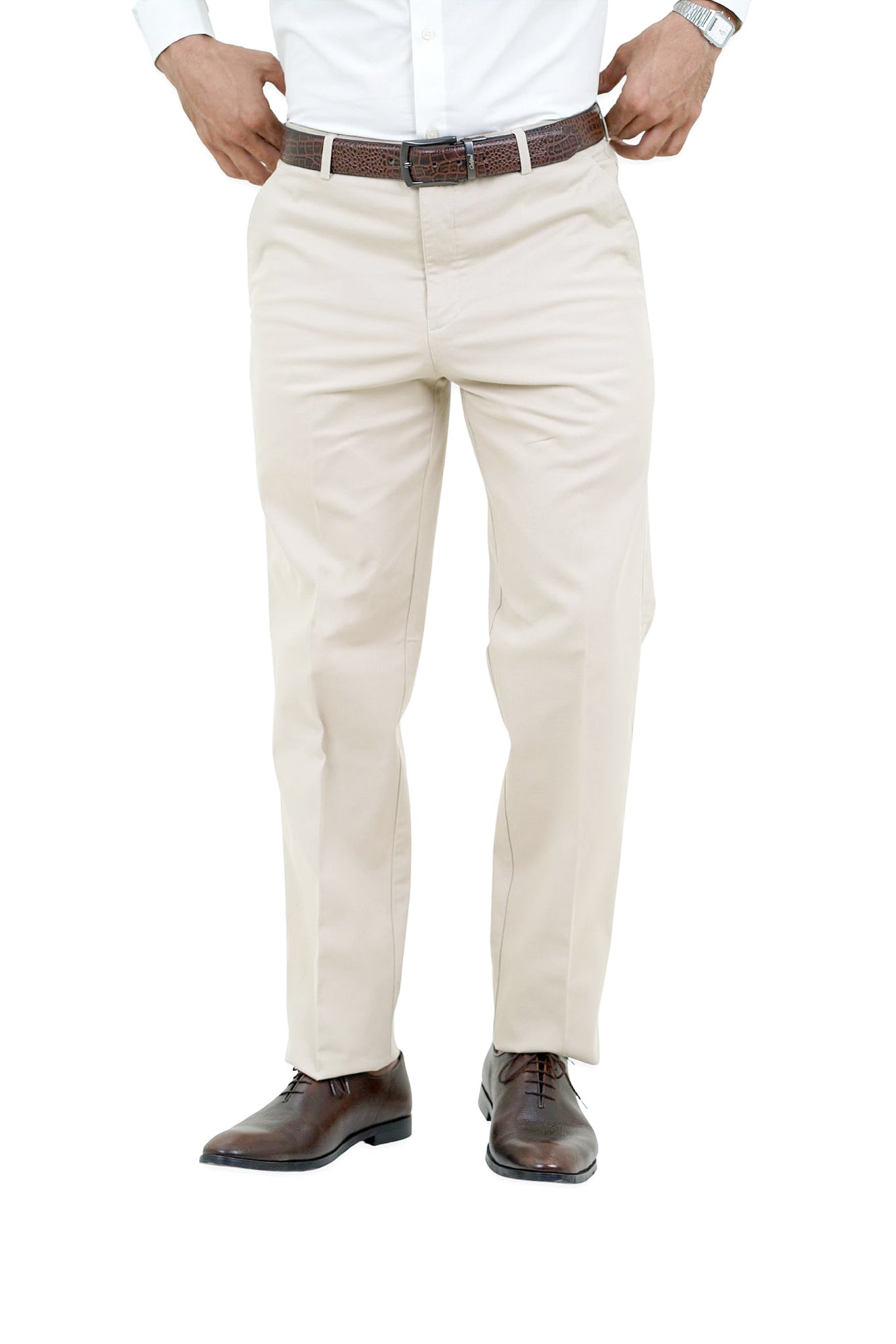 Classic Fawn Cotton Pants - N2016 FAWN