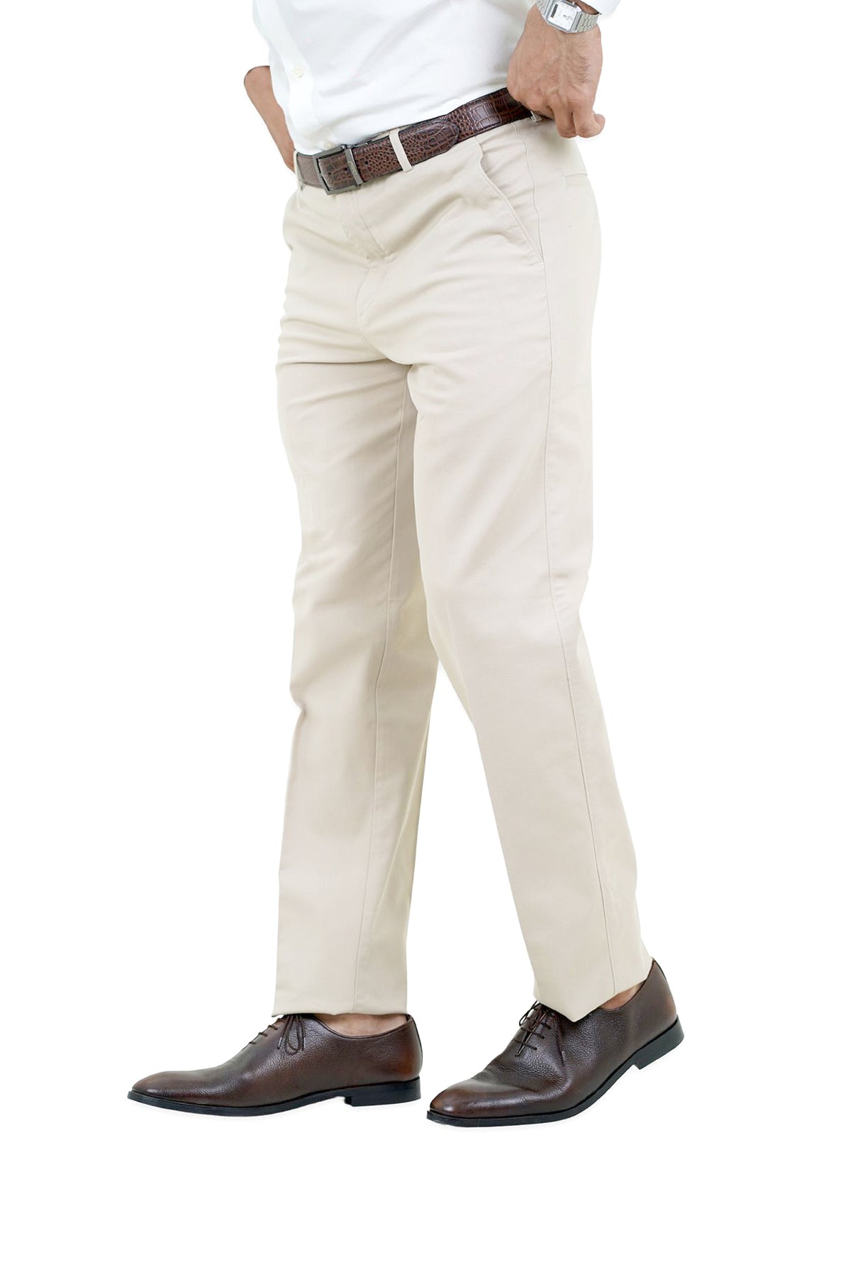 Classic Fawn Cotton Pants - N2016 FAWN