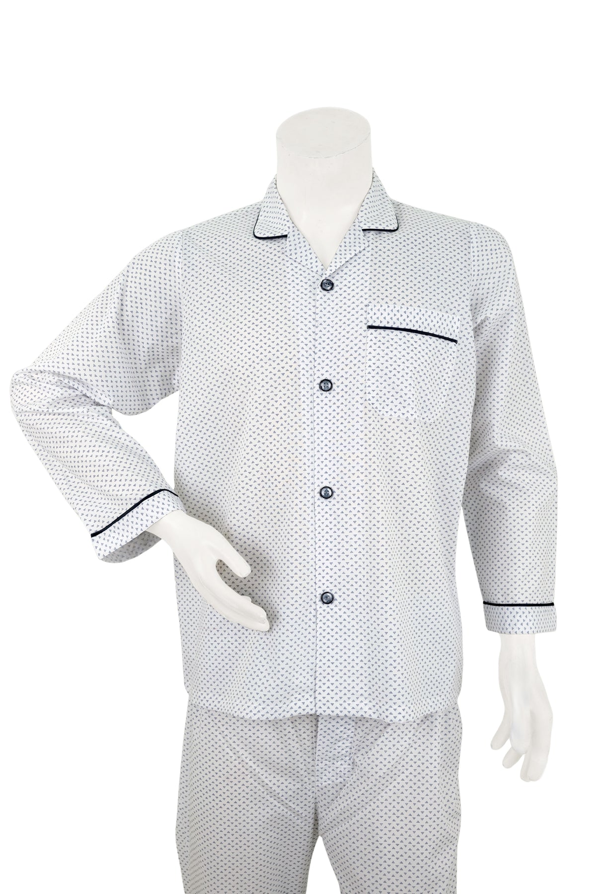 Navy Geo-Motif Night Suit / NS0926 - #4