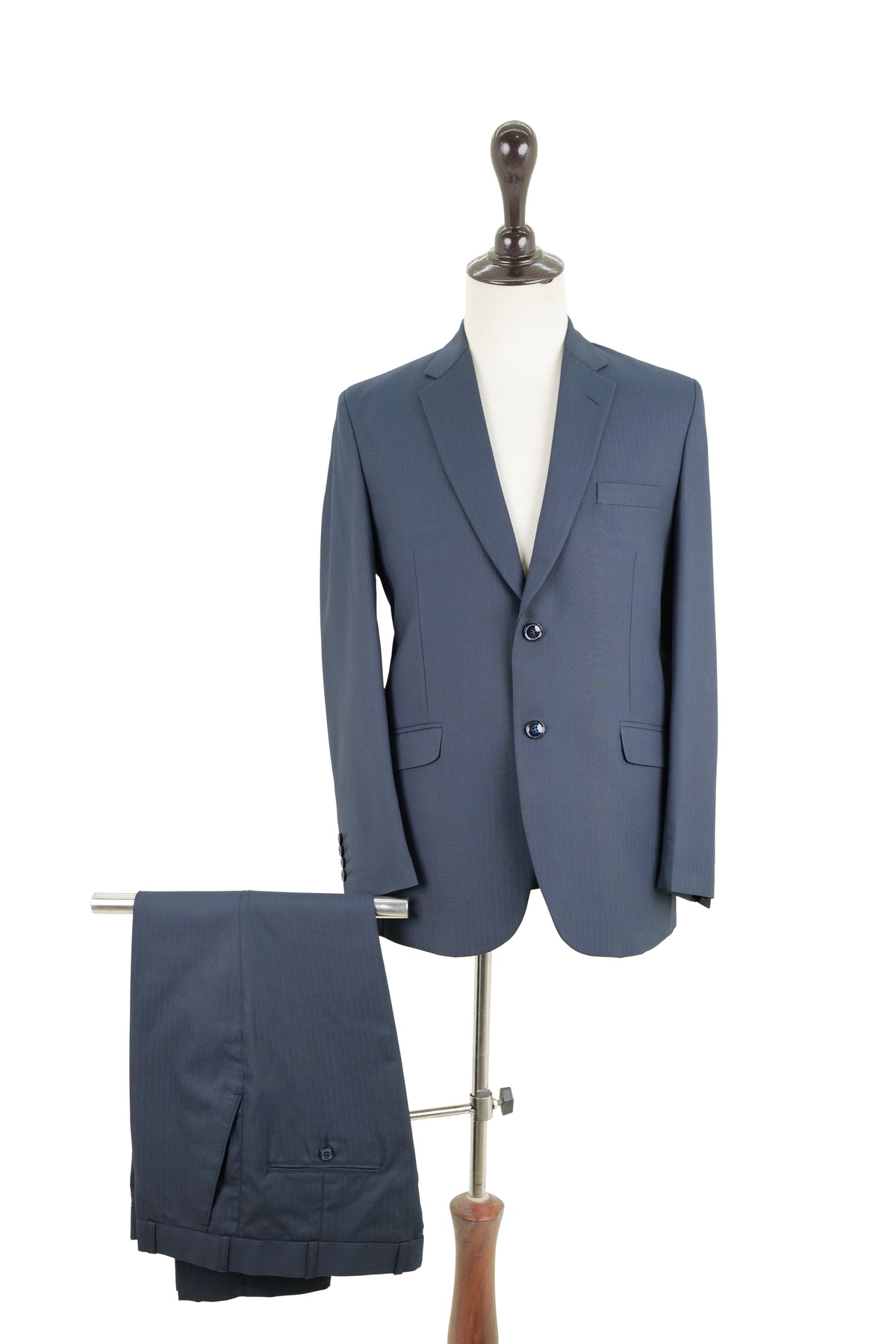 Slate Blue Tonal Stripe Suit / ANL80-26SUIT / COL# D - BLUE