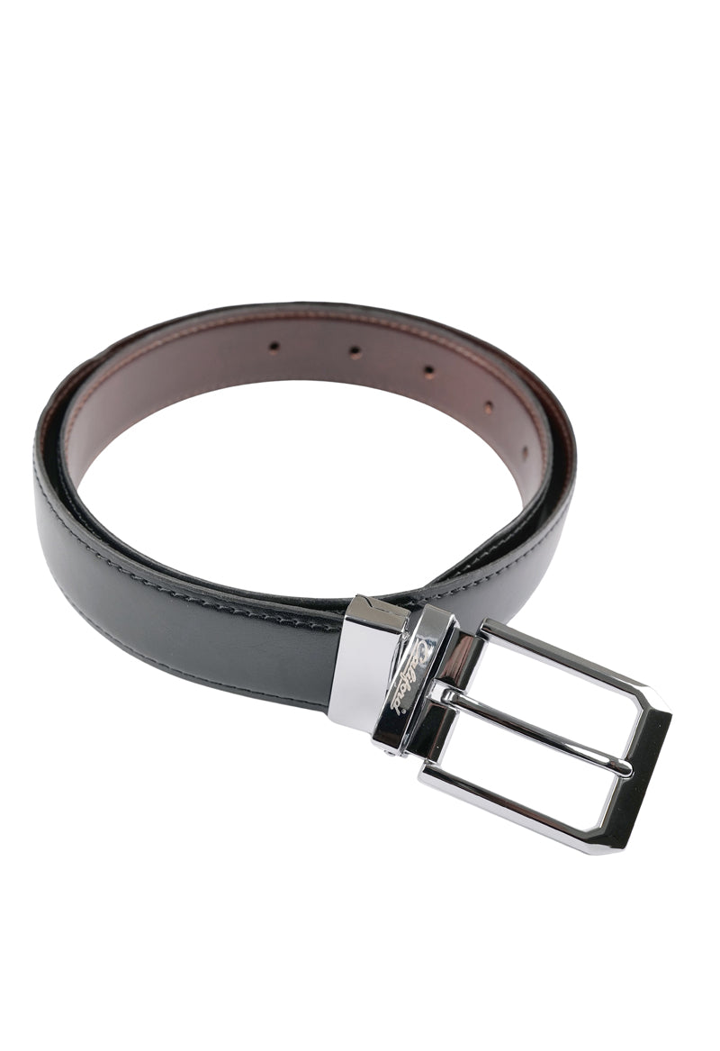 Reversible Leather Belt / Black FGPLA-26