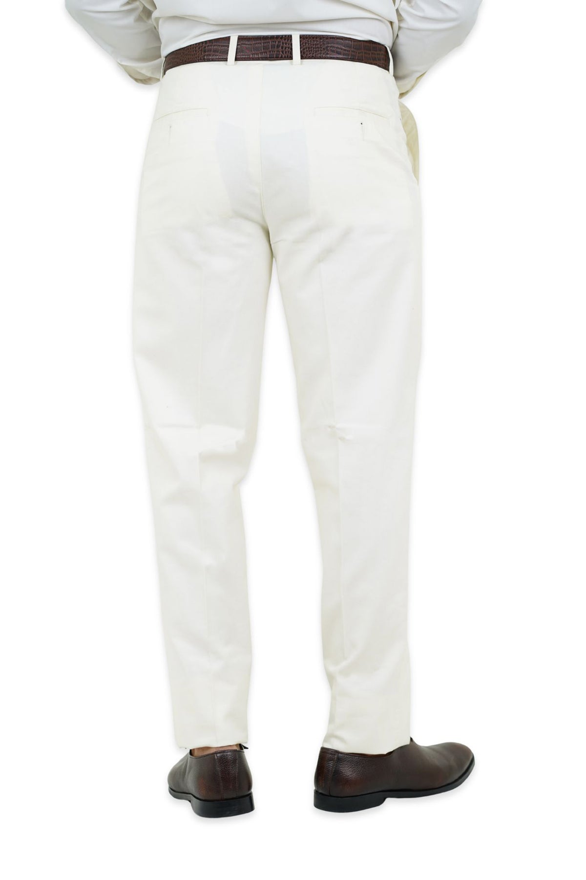 Ivory Cream Cotton Pants - N2016 CREAM