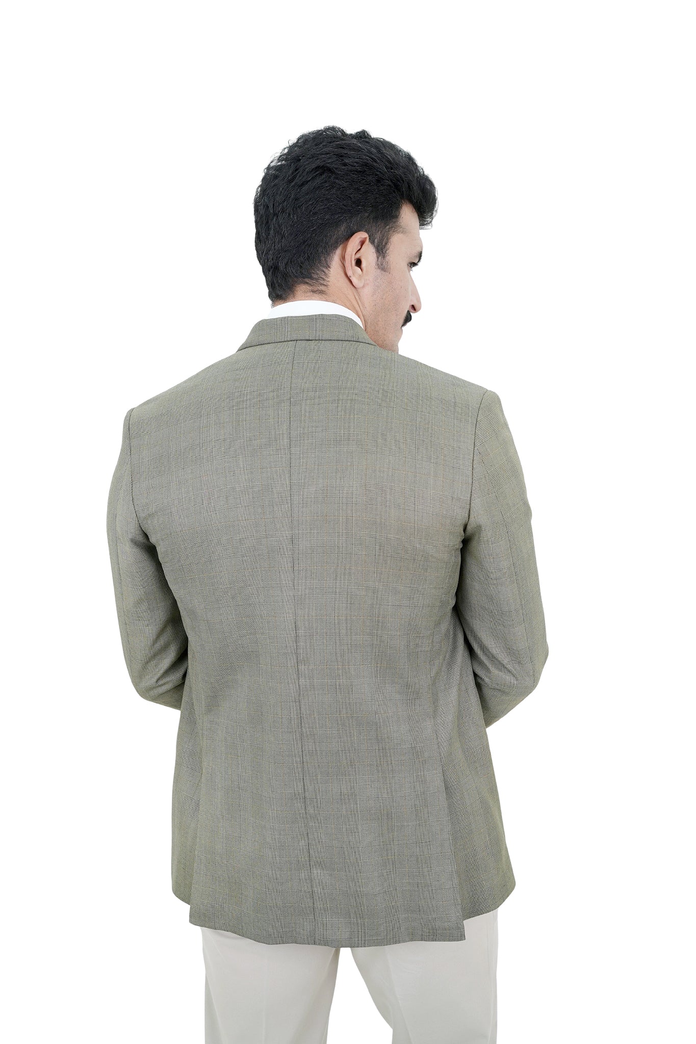 Olive Moss Check Blazer / ANL79-26 BLZ / COL # 09
