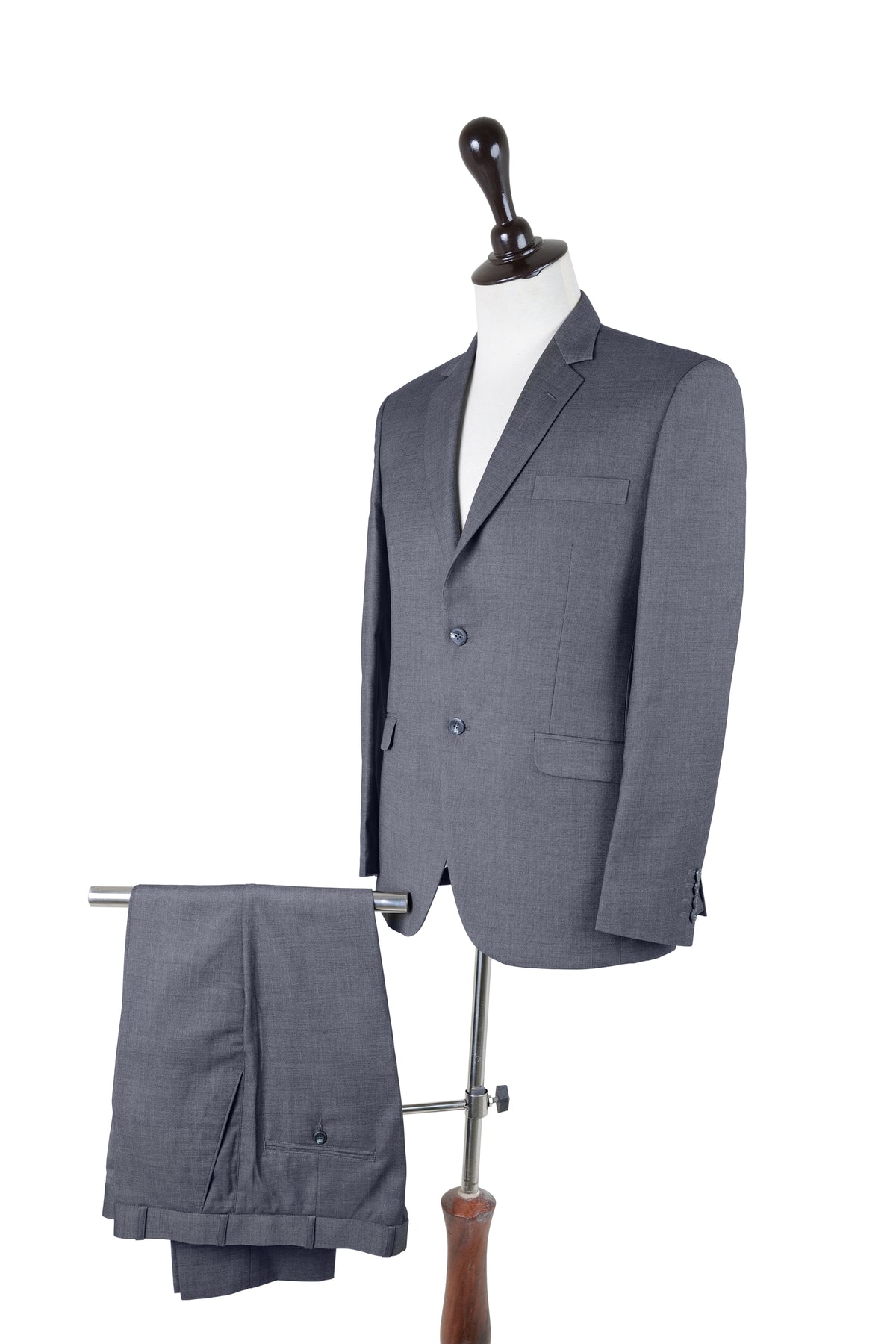 Charcoal Grey Textured Suit / T01-26SUIT / COL# 1