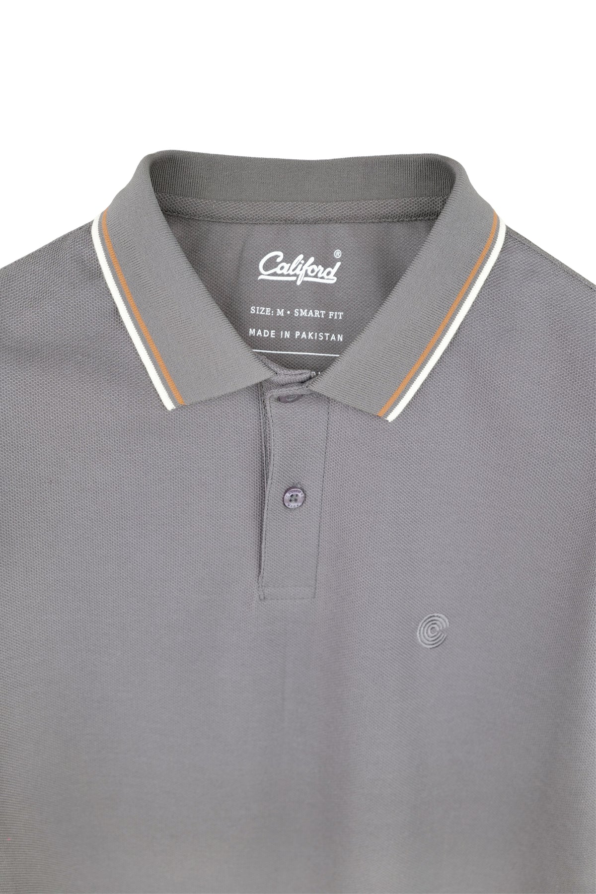 Signature Piqué Polo - Charcoal