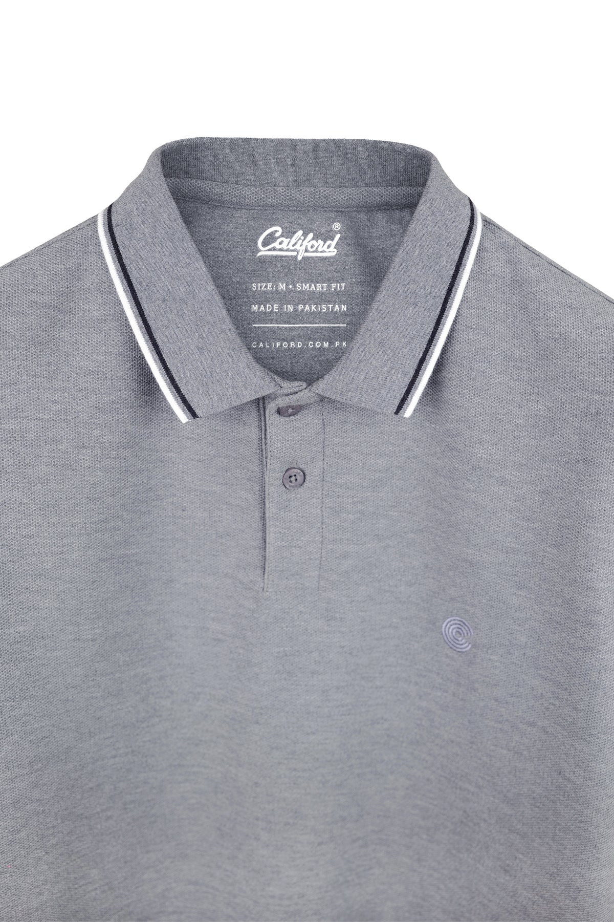 Signature Piqué Polo - Heather Grey