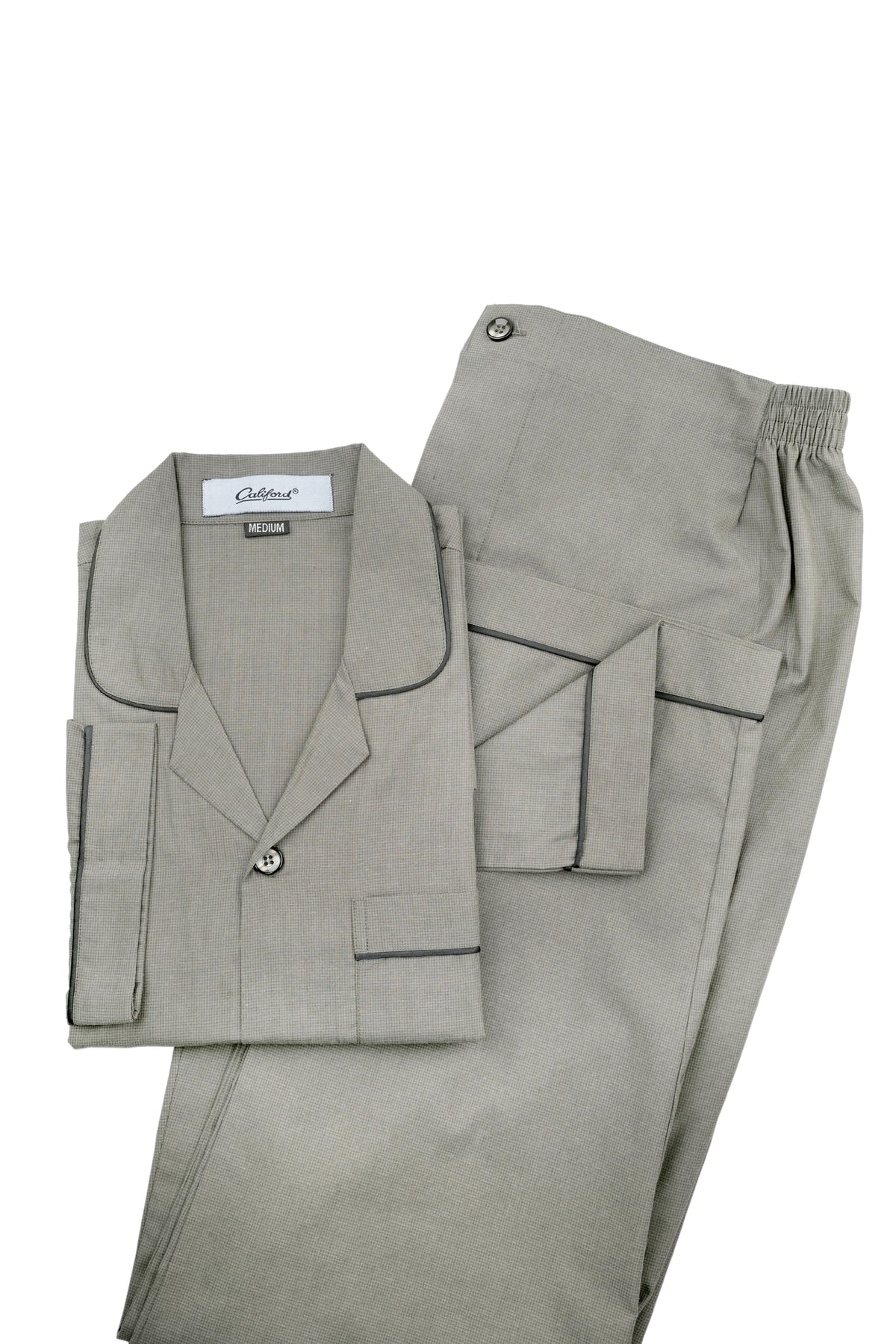 Olive Green Textured Night Suit / NS0926 - #1