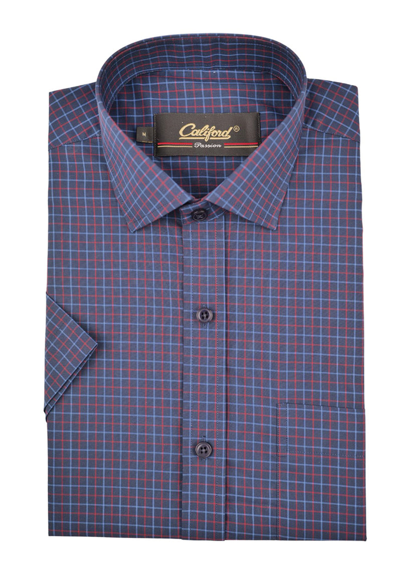 Navy Windowpane Check / 052636-02