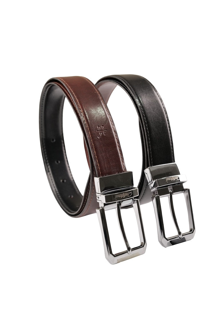 Reversible Leather Belt / Black FGPLA-26