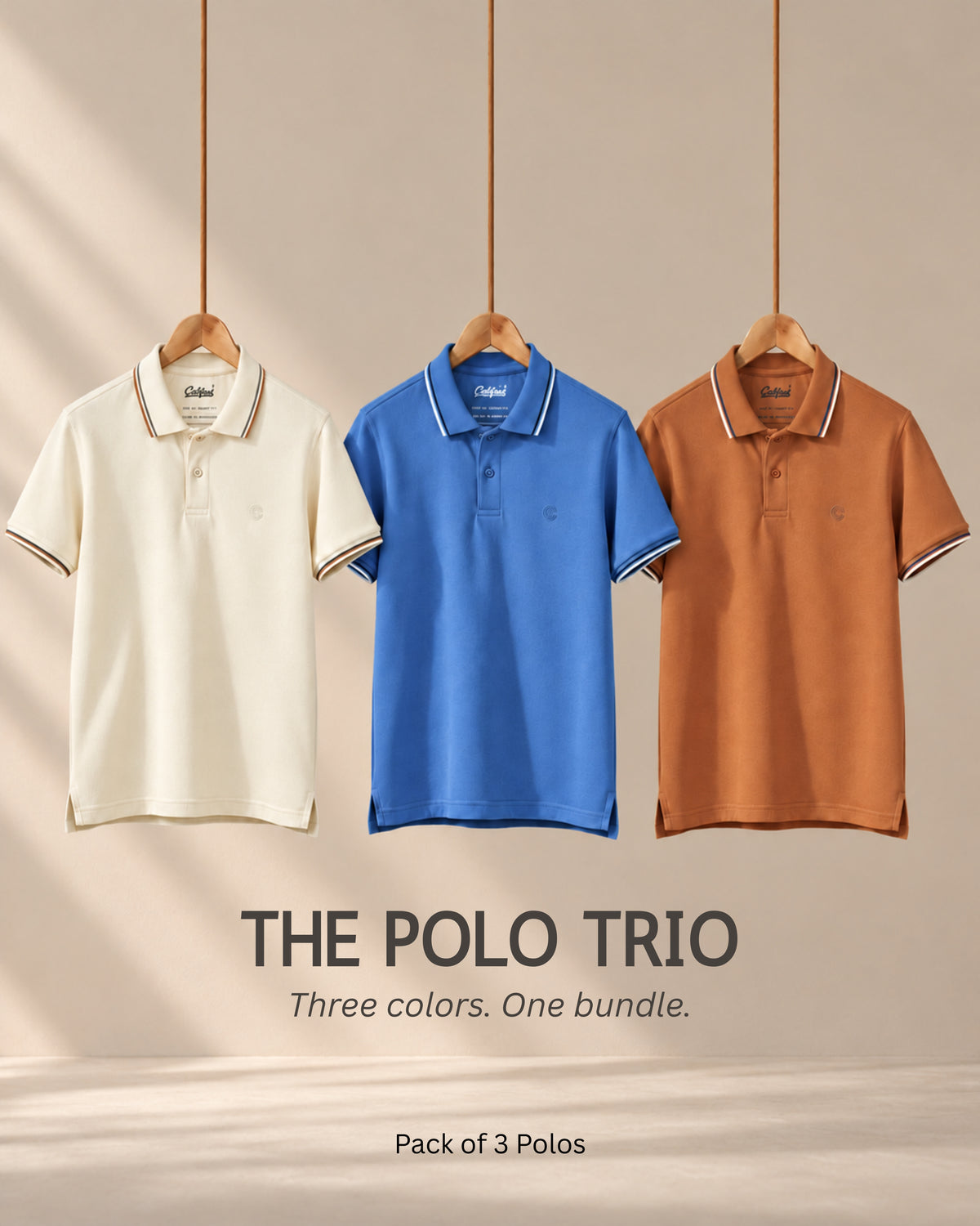 Signature Piqué Polo Bundle 02 — Pack of 3