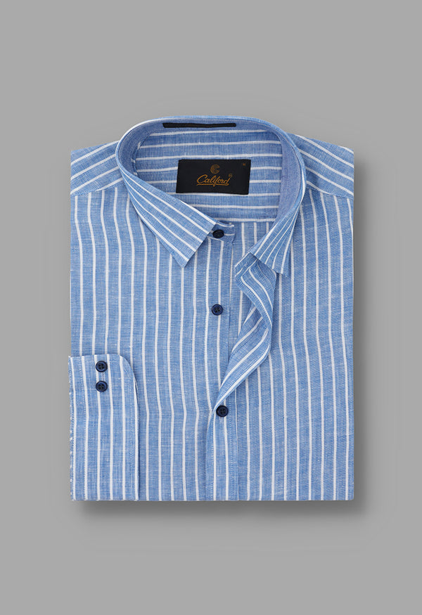 Cool blue Linen shirt -032249/22