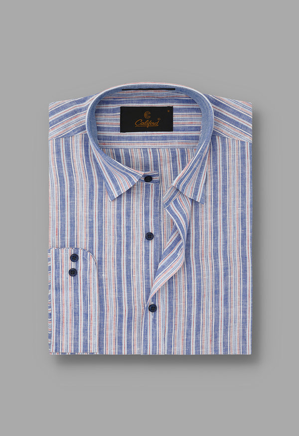 Multi stripe Linen shirt - 032249/07