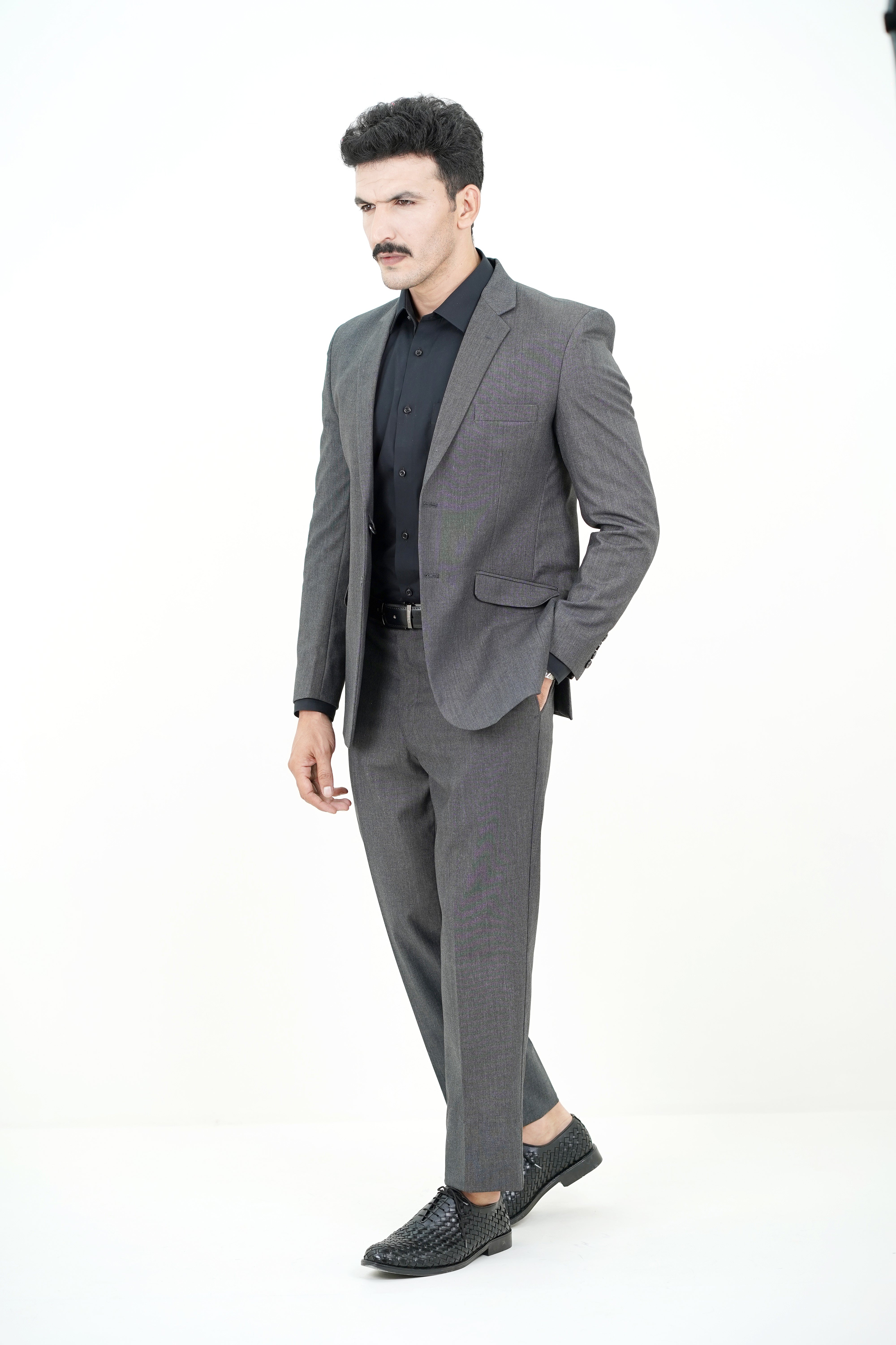 Charcoal Grey Suit / ANAL70-25STRS SUIT / COL#M - GREY