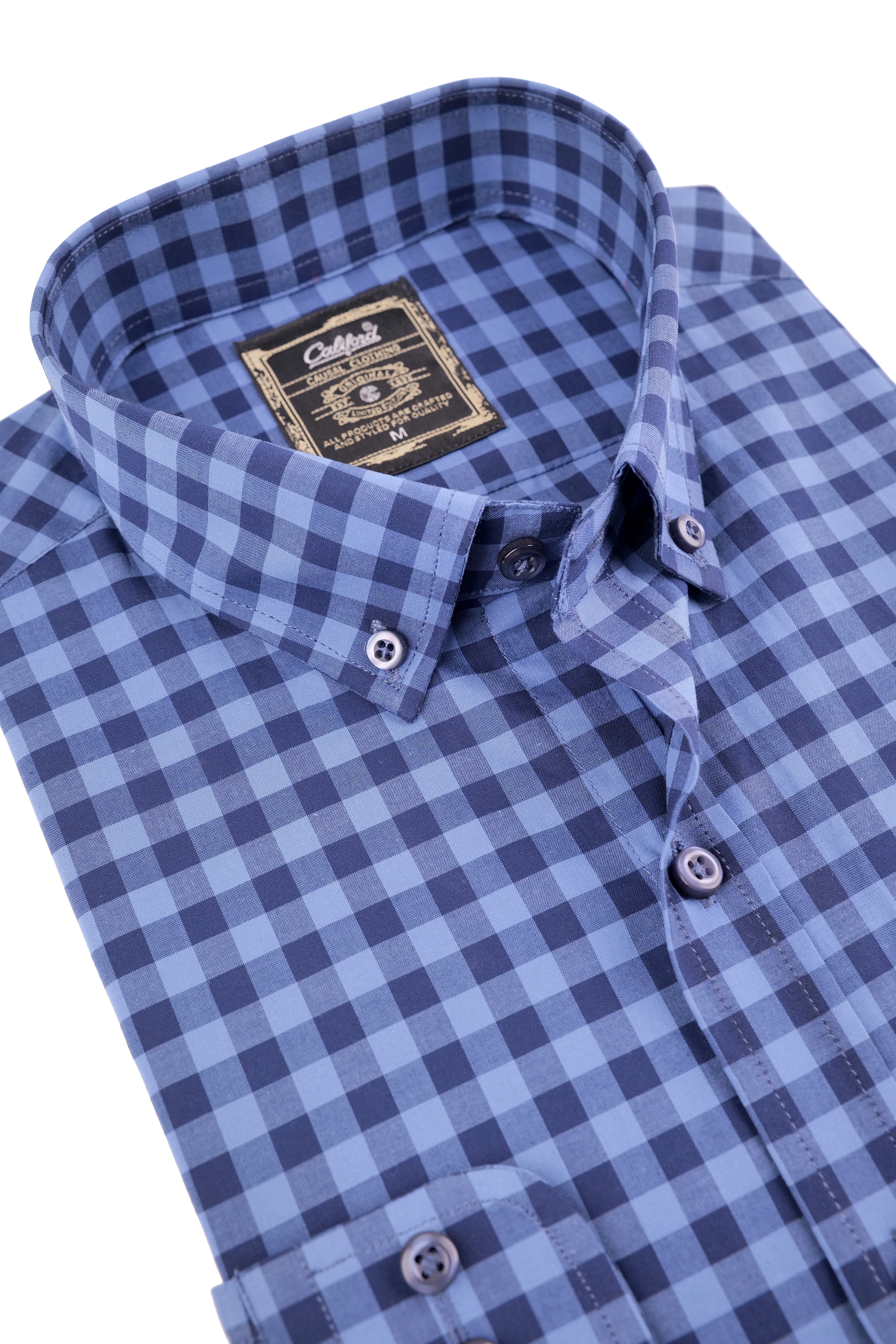 Classic Indigo Buffalo Check Shirt - 052638/10