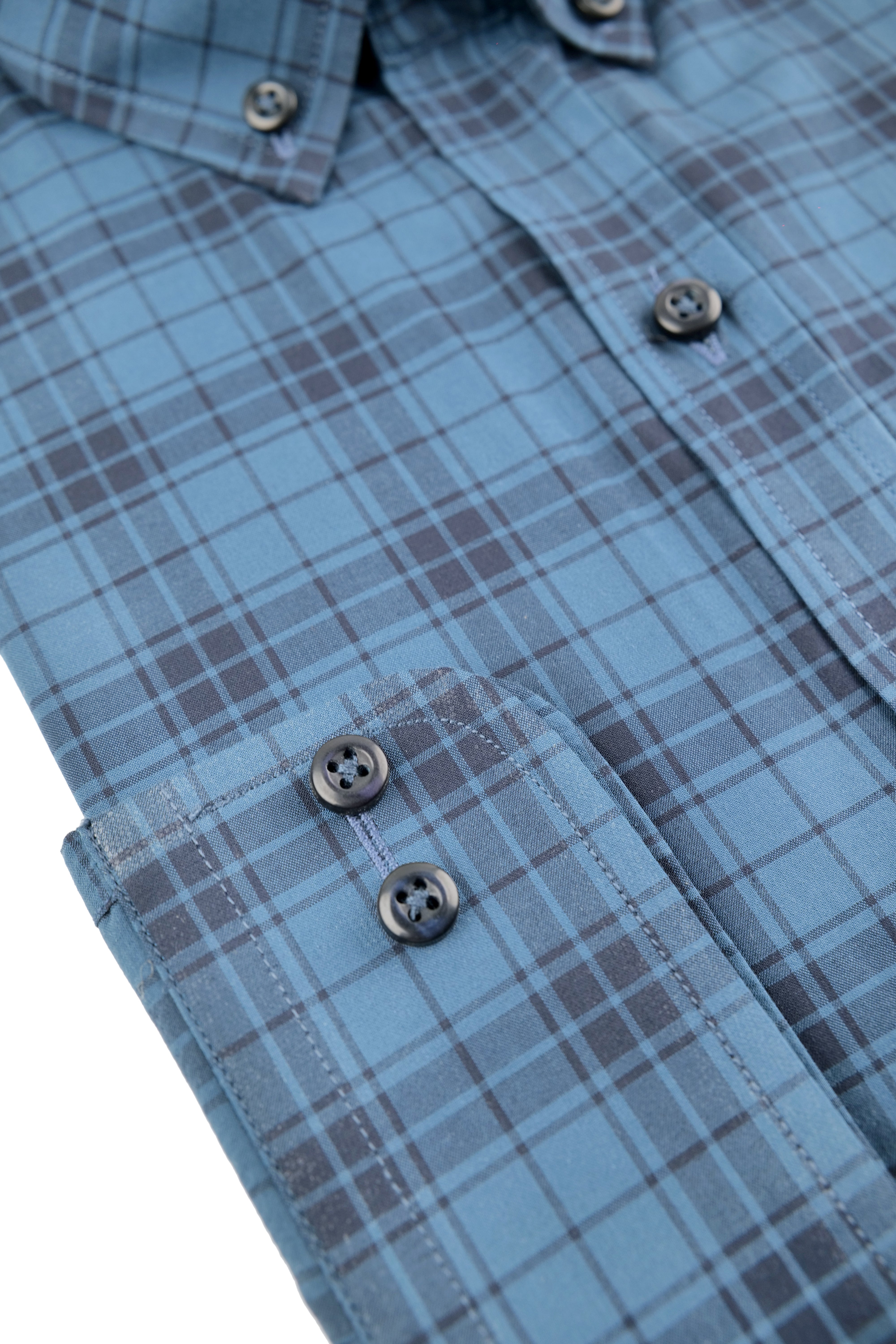 Ocean Slate Plaid Shirt - 052638/06