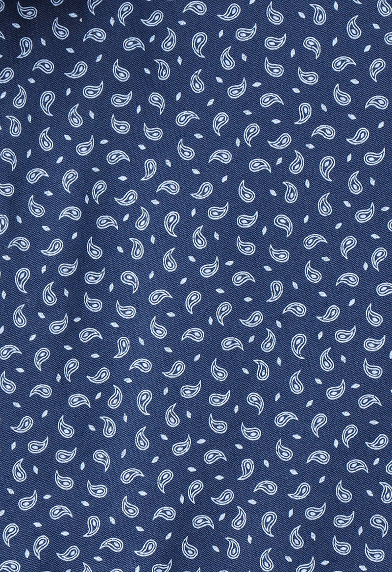 Blue geometric print shirt / Marcopolo 102382-06