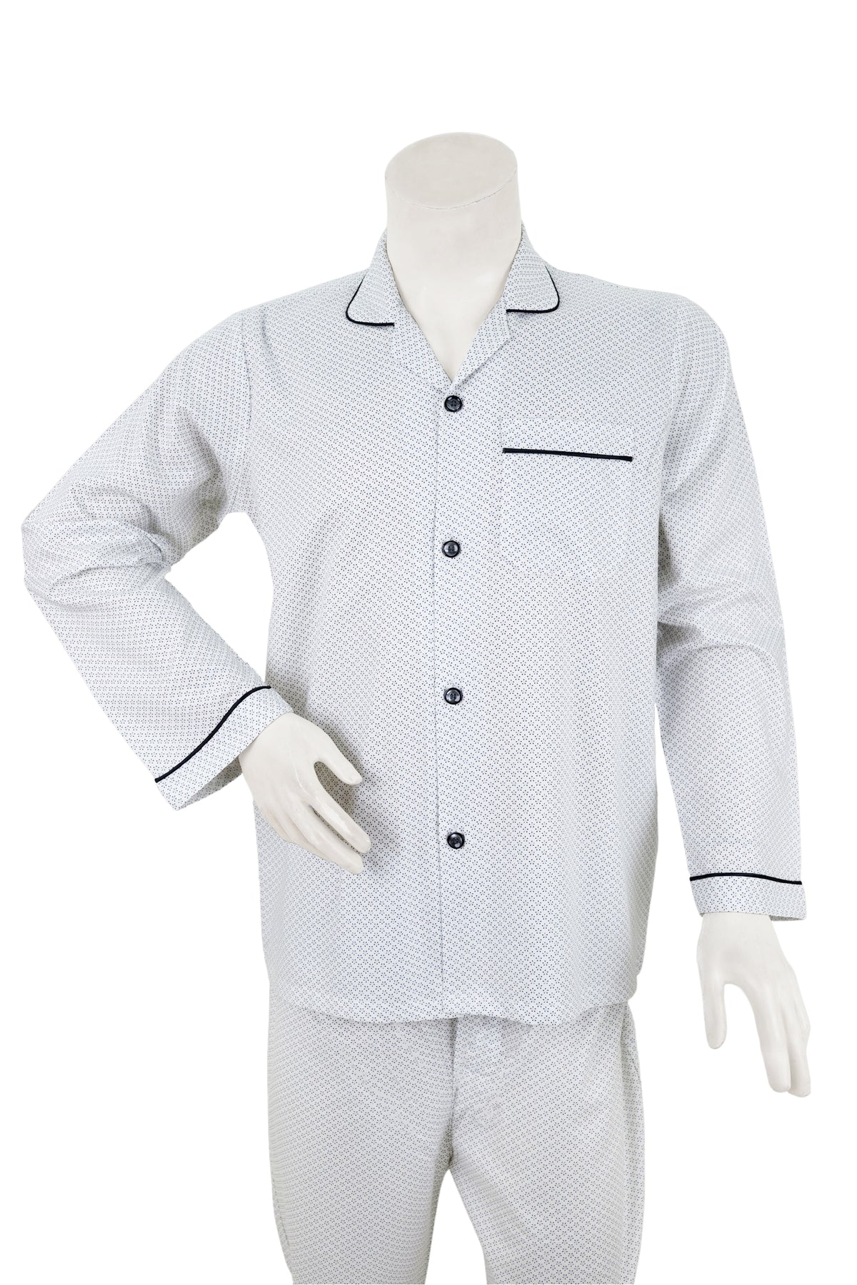 Blue Geometric Print Night Suit / NS0926 - #5
