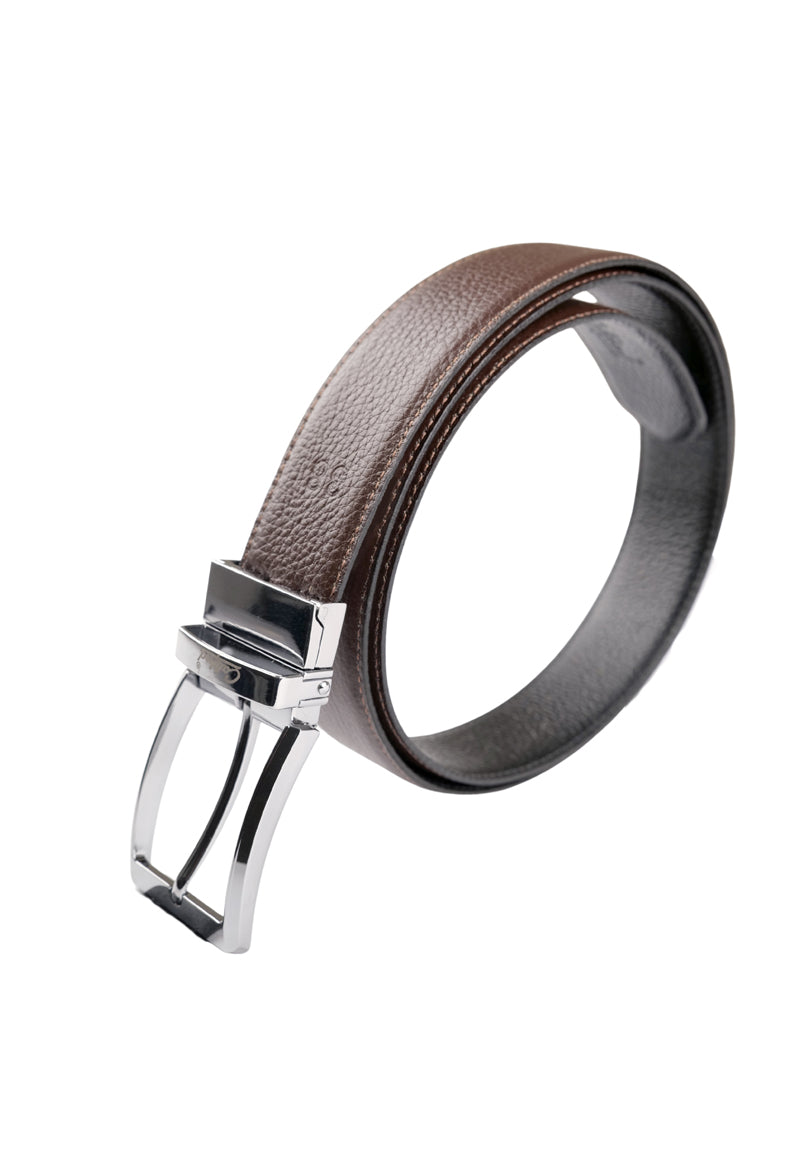 Reversible Leather Belt / Brown FGTEX-26