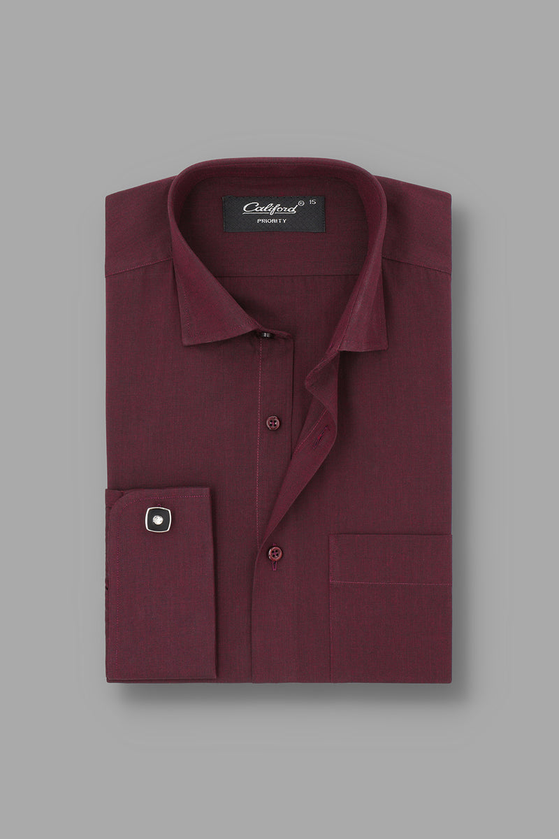 Red wine Full sleeve shirt / 052494-07