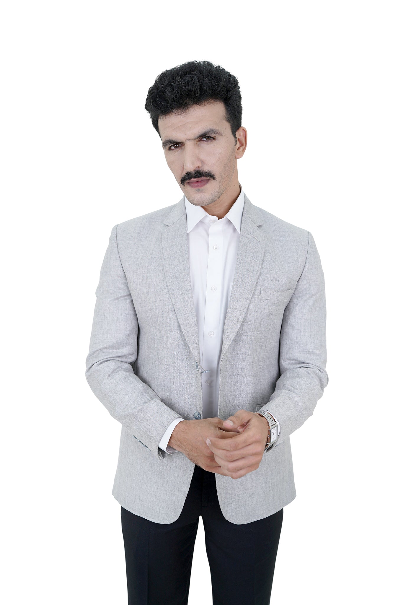 Light Ash Grey Summer Blazer / MZTWILLBLZ85-26 / COL # AISH