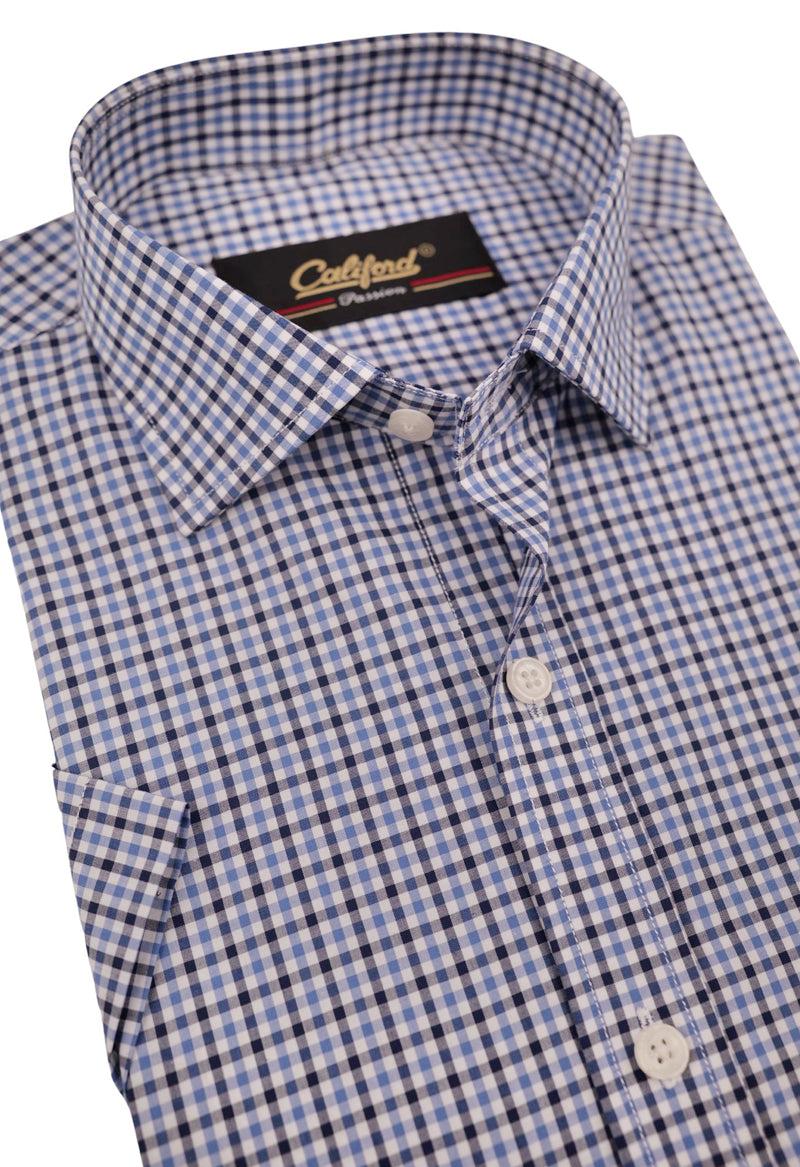 Blue & Navy Gingham