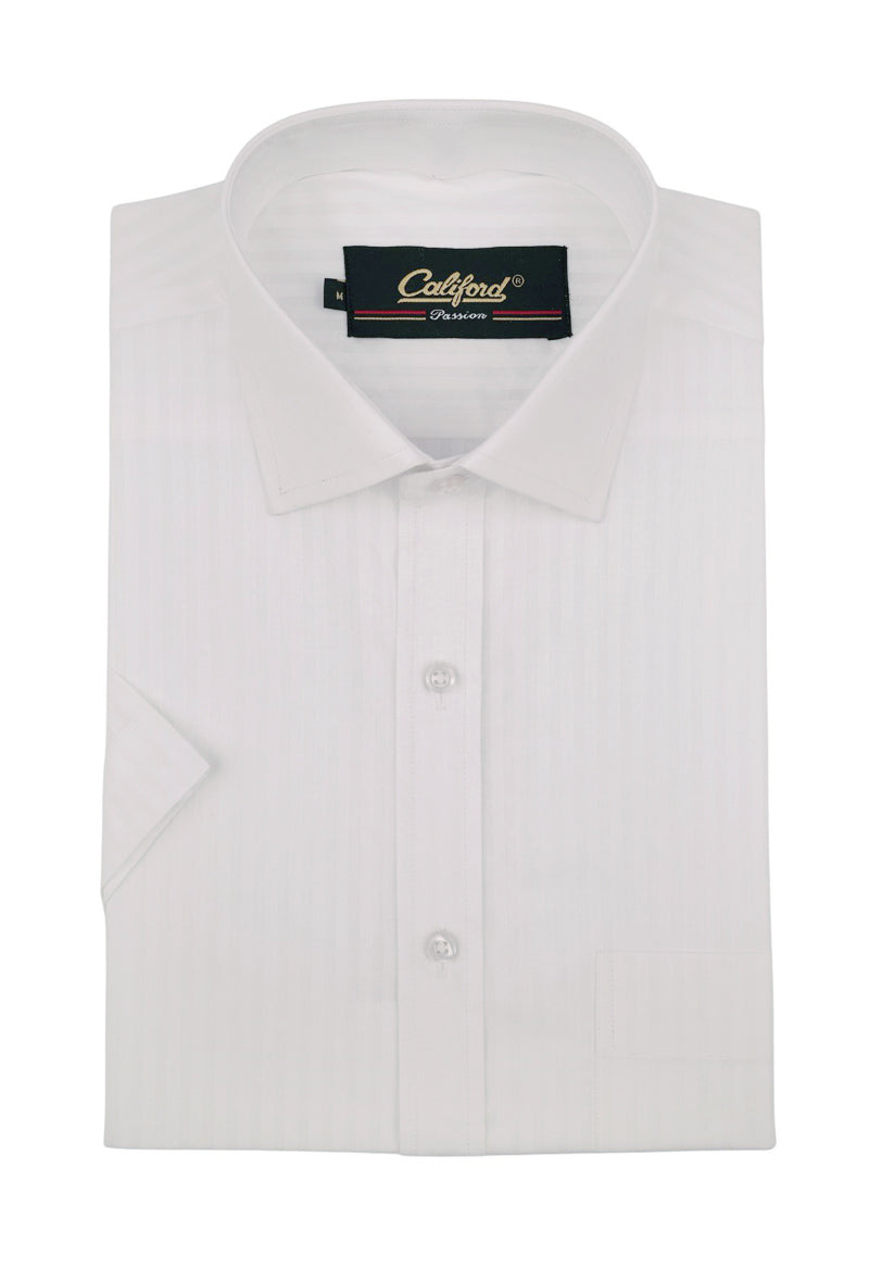 White Self-Stripe / 052636-13