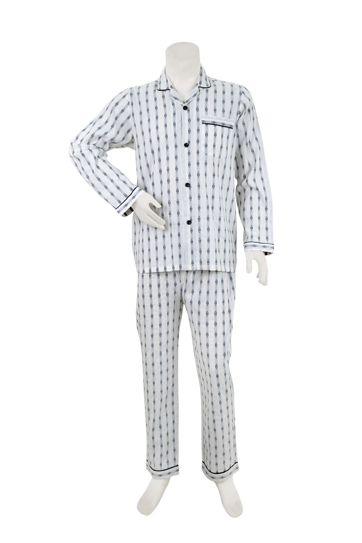 Heritage Ethnic Stripe Night Suit / NS0926 - #12