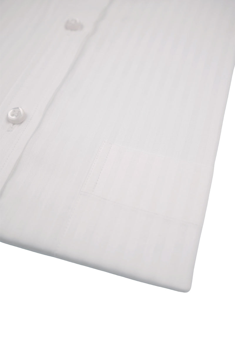 White Self-Stripe / 052636-13