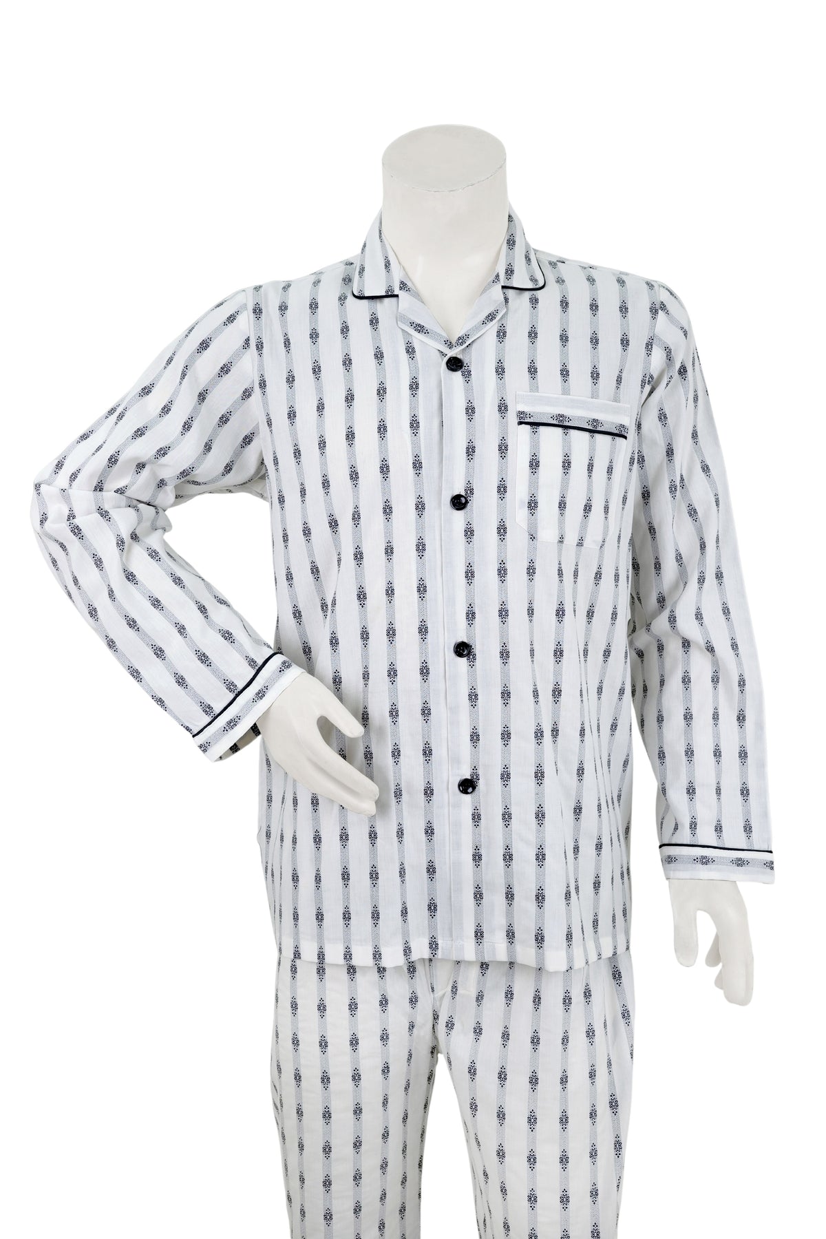 Heritage Ethnic Stripe Night Suit / NS0926 - #12