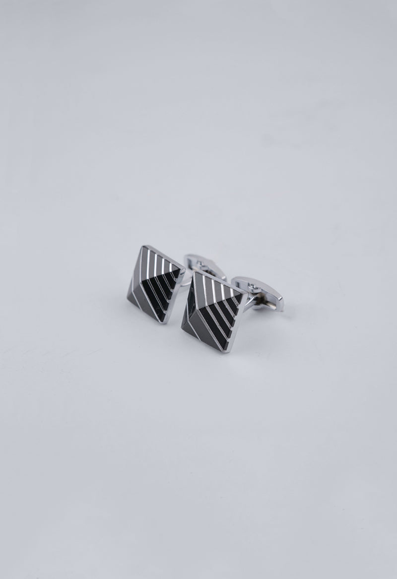 Graphite Chevron Cufflinks