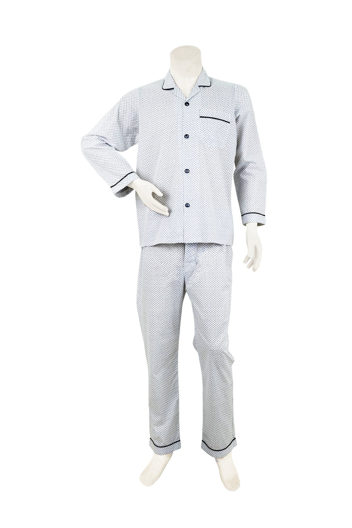 Navy Geo-Motif Night Suit / NS0926 - #4