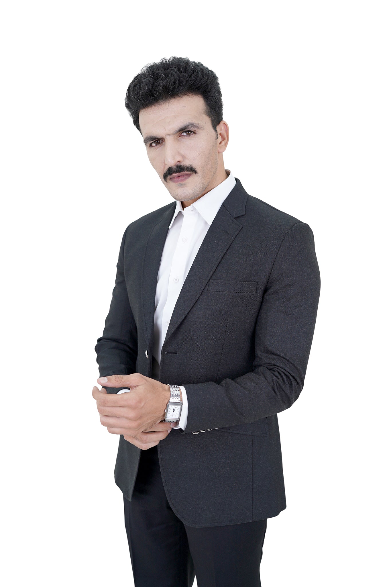 Slate Black Modern Blazer / MZTWILLBLZ85-26 / COL # CHARCOAL