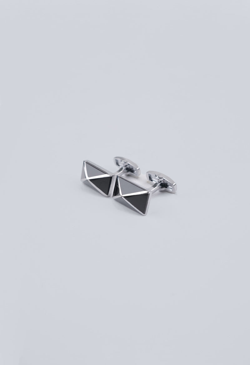 Silver Facet Cufflinks