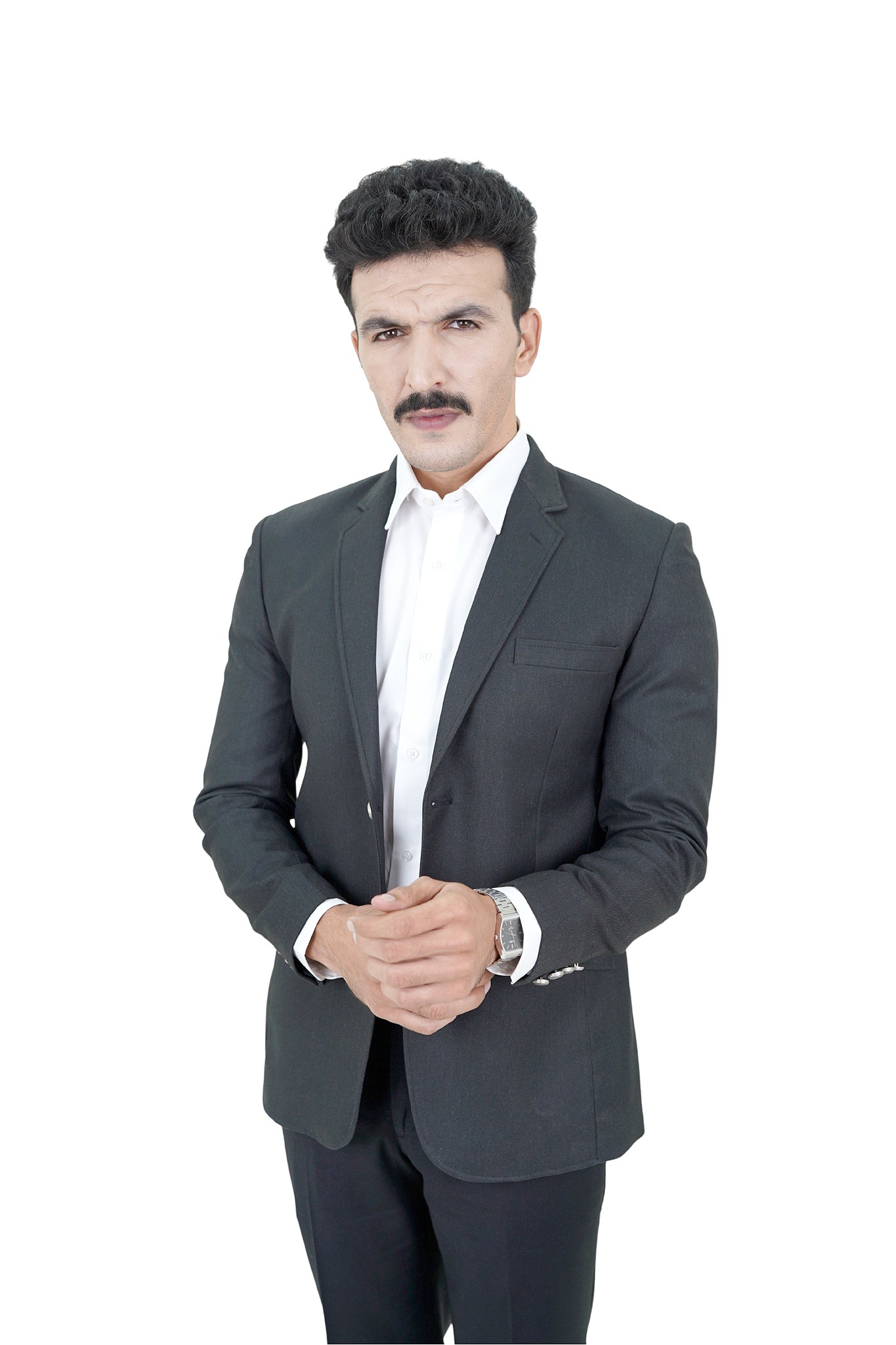 Charcoal Executive Business Blazer / MZTWILLBLZ / COL#CHARCOAL