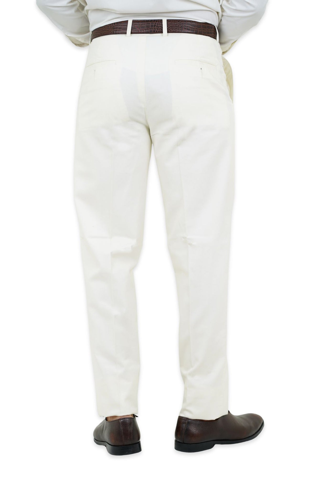 Ivory Cream Cotton Pants - N2016 CREAM