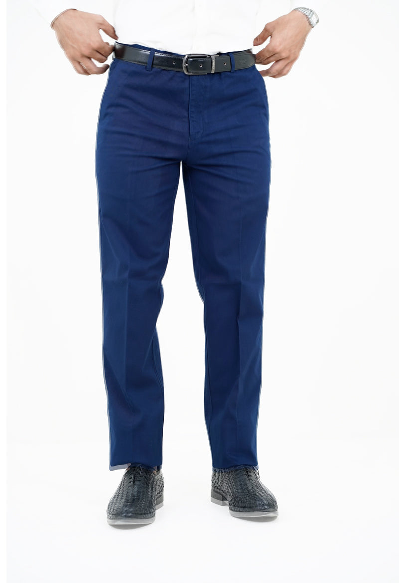 Blue Cotton Pants - N2016 BLUE
