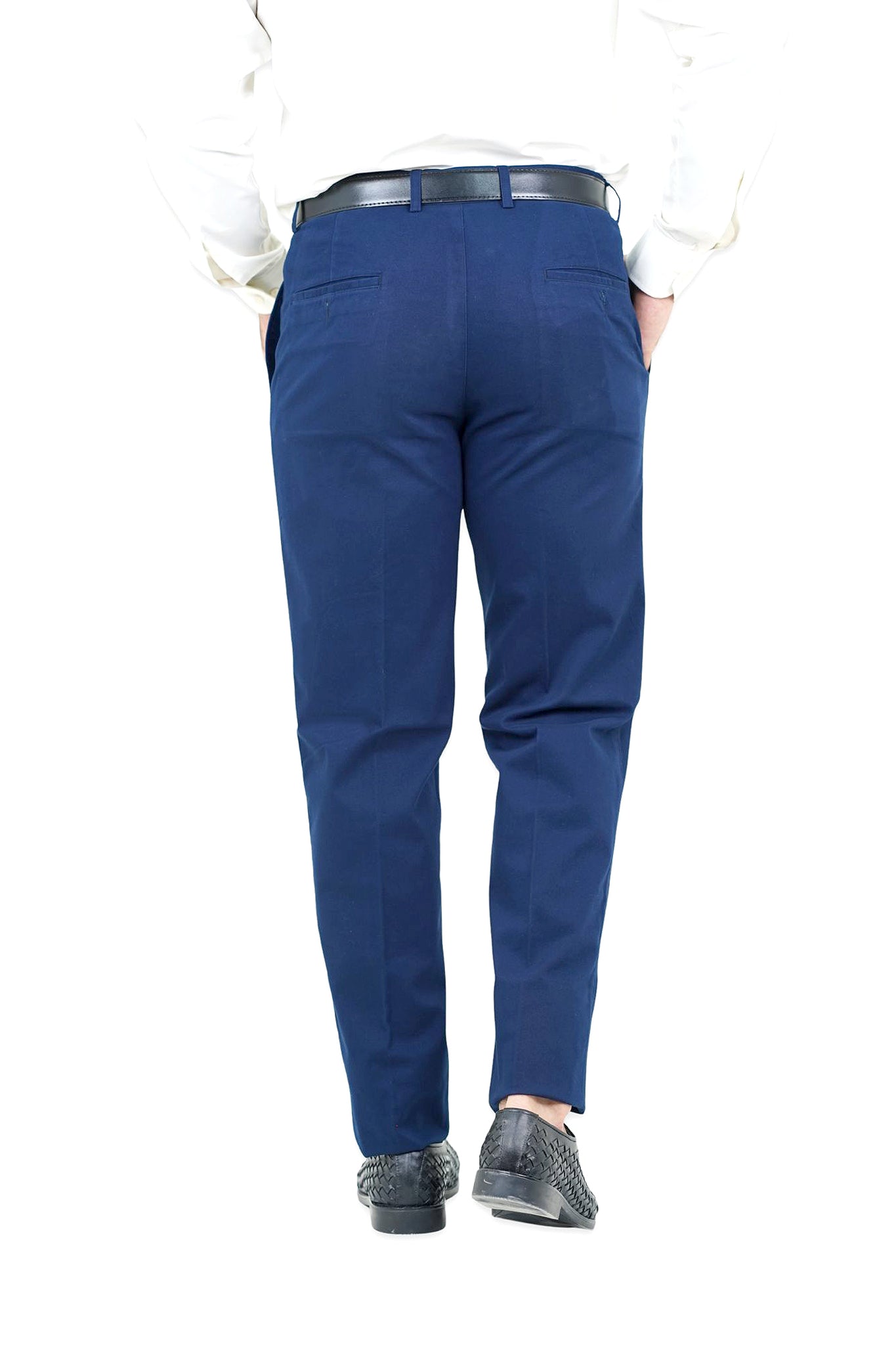 Cobalt Blue Cotton Pants - N2016 BLUE