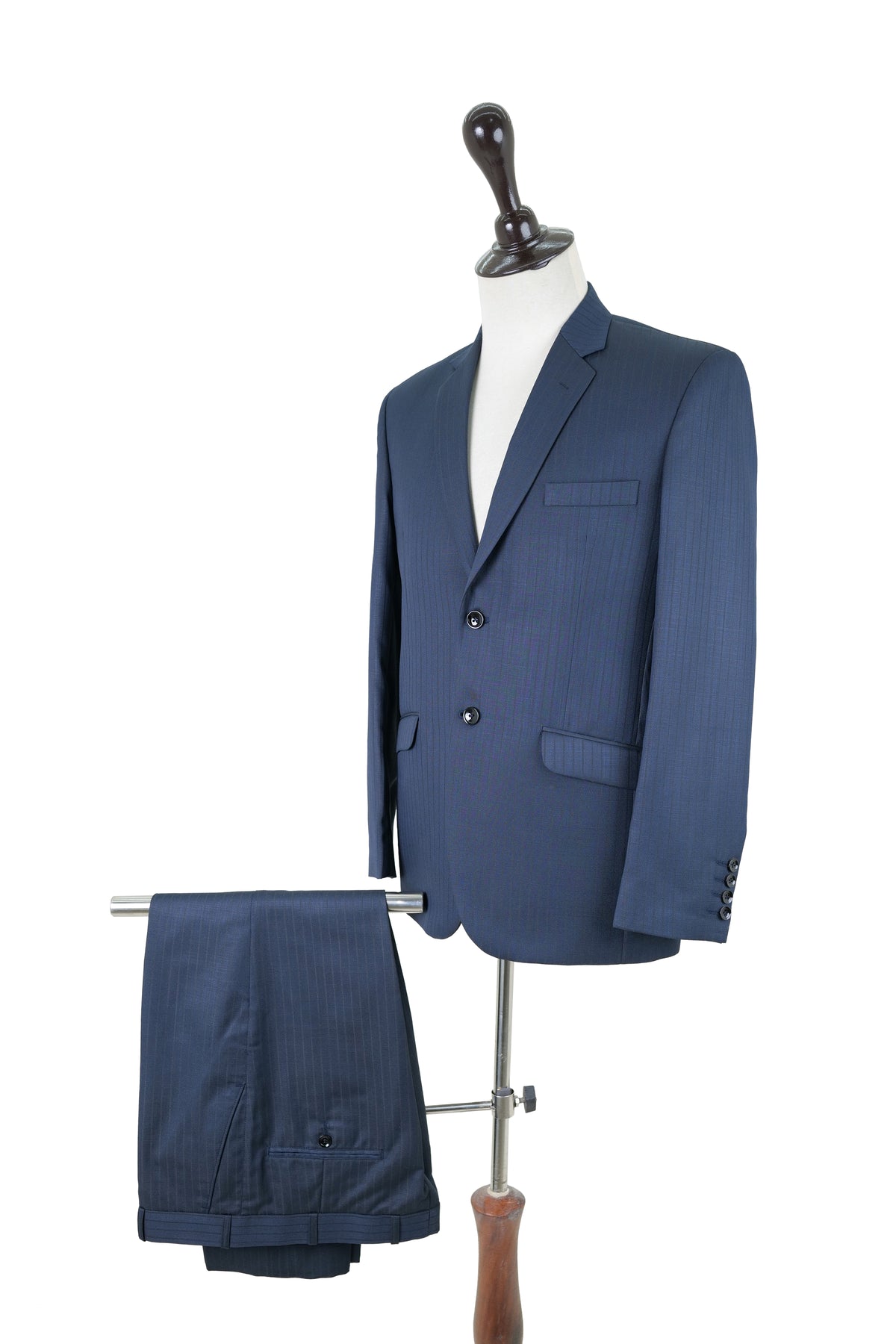 Navy Blue Pinstripe Suit / ANL83-26STRS / COL# NAVY