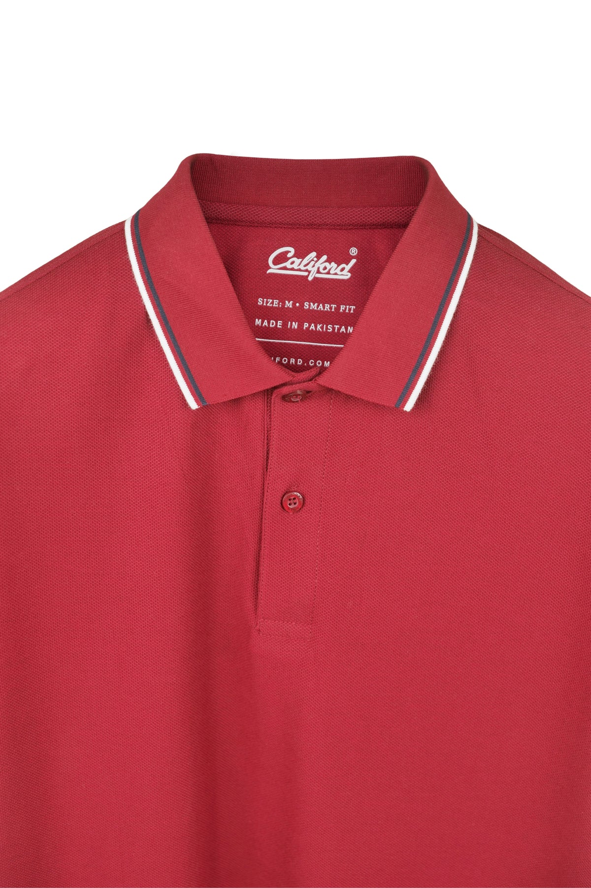 Signature Piqué Polo - Crimson Red