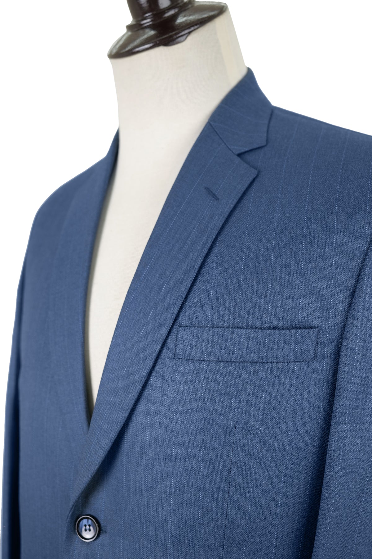 Steel Blue Pinstripe Suit / ANL66-25SUIT / COL# AF - BLUE