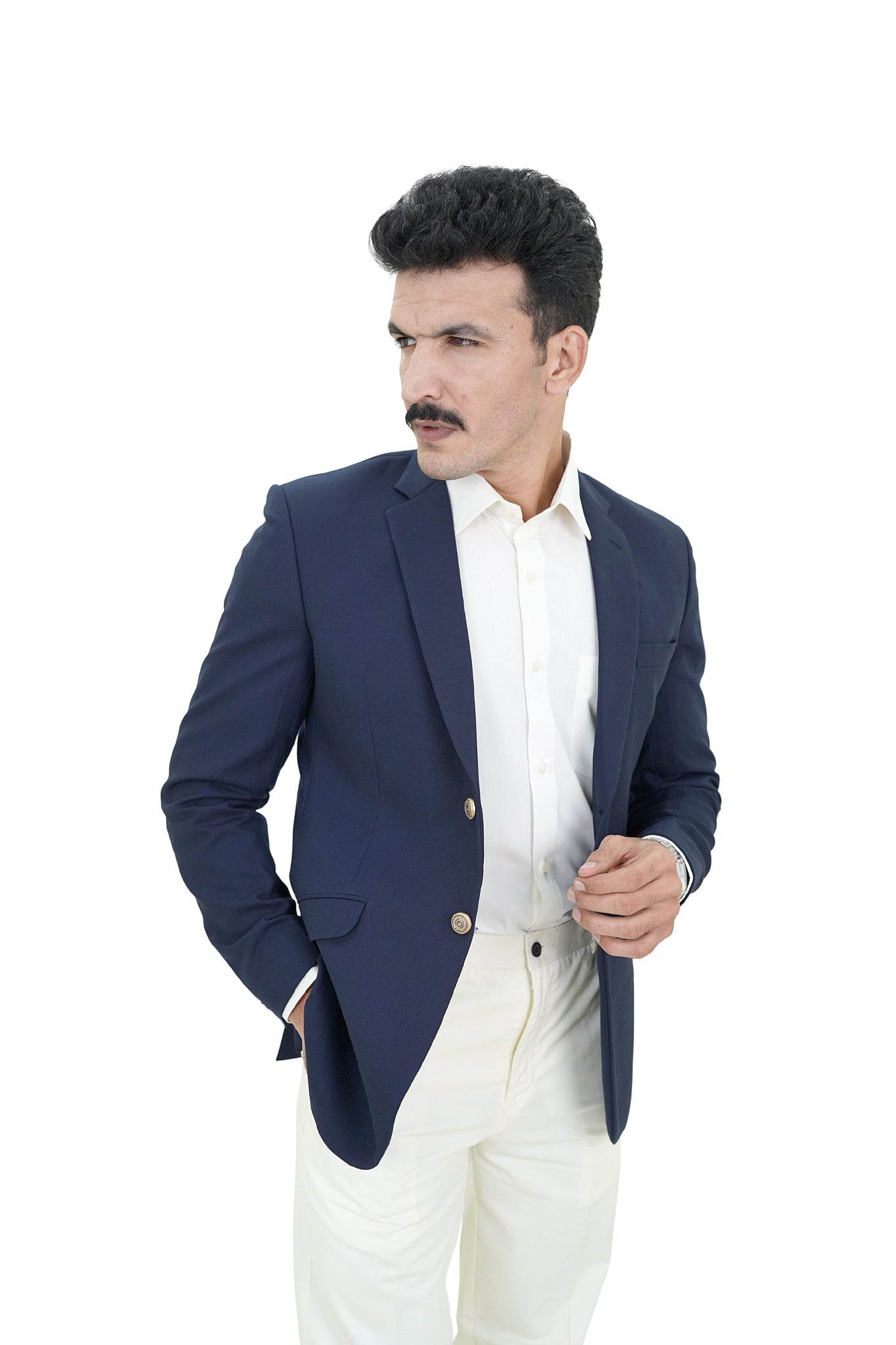 Midnight Navy Tailored Blazer / MTL14-25 BLZ / COLOR N-BLUE