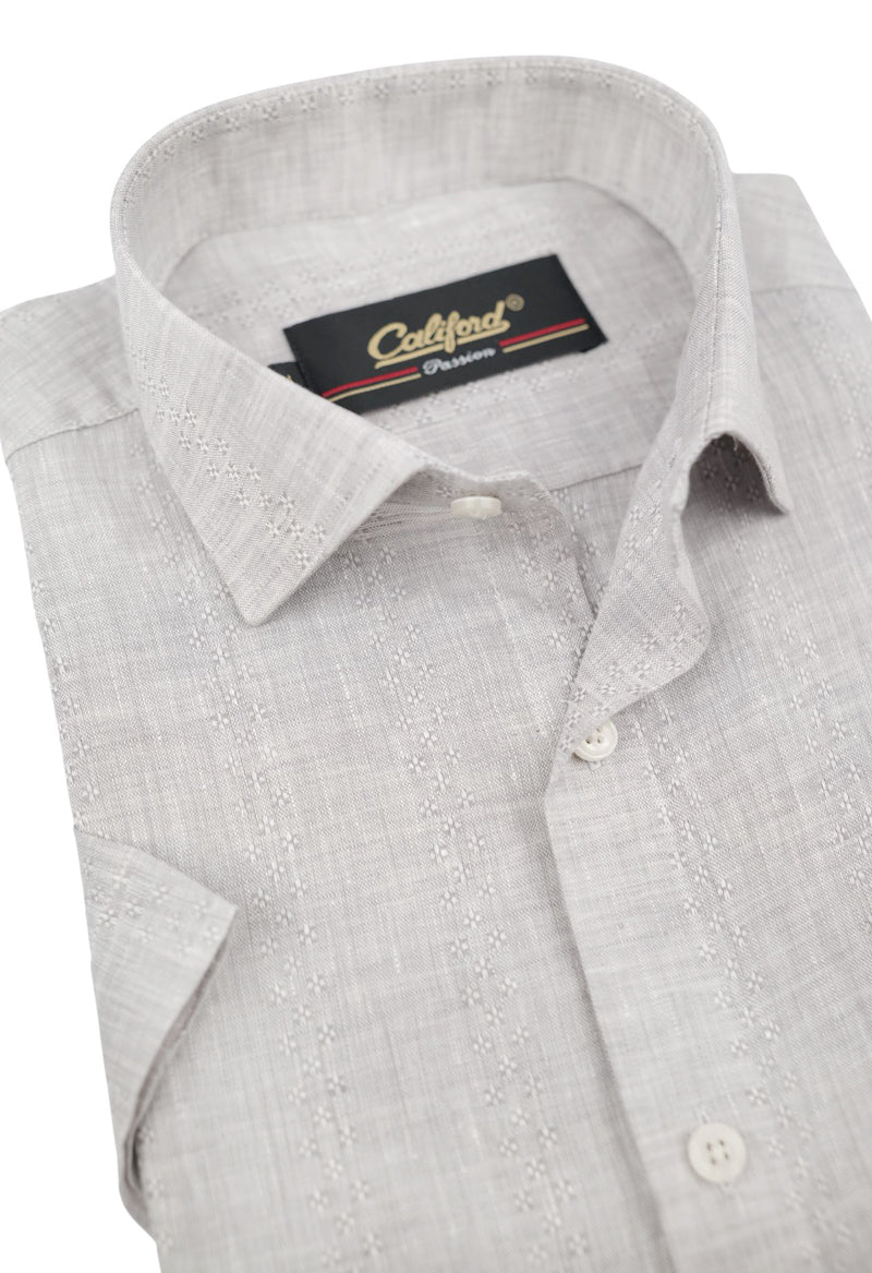 Light Grey Textured Weave / 052636-01