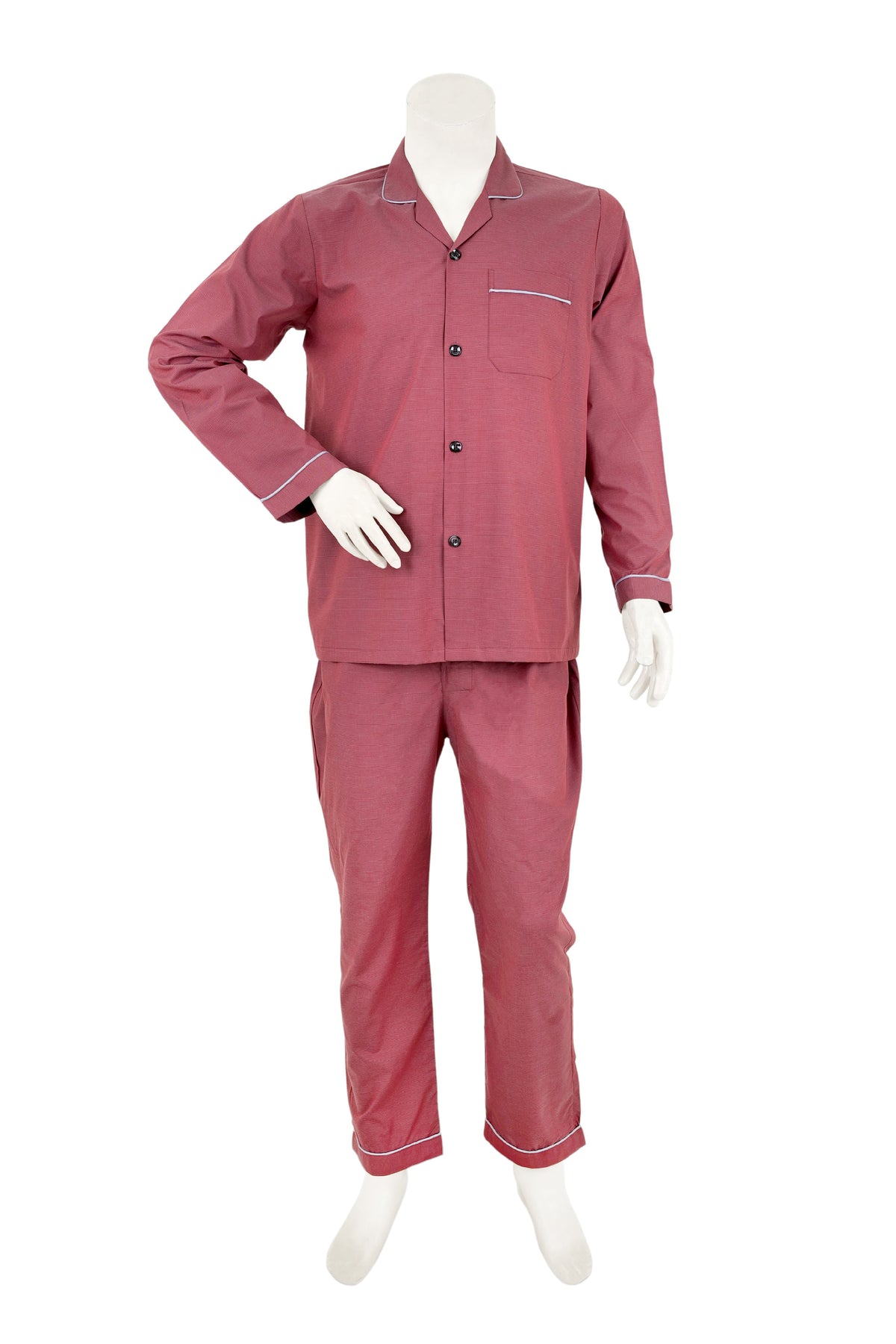 Crimson Pinstripe Night Suit / NS0926 - #10